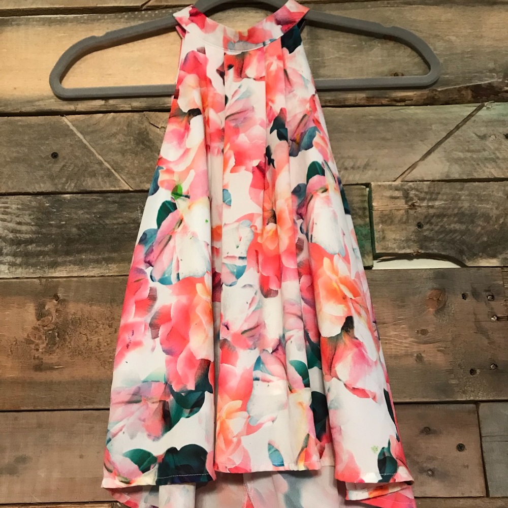 Marciano floral halter-top girl’s blouse